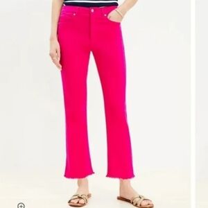 LOFT The Ankle Crop High Rise jeans pants